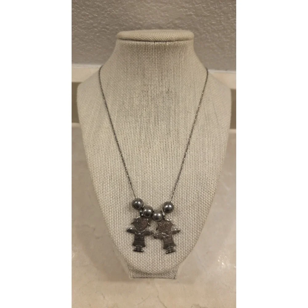 Vintage 1980s Signed Best Silver Necklace‎ Girl's, Daughter's, Best Friends 20